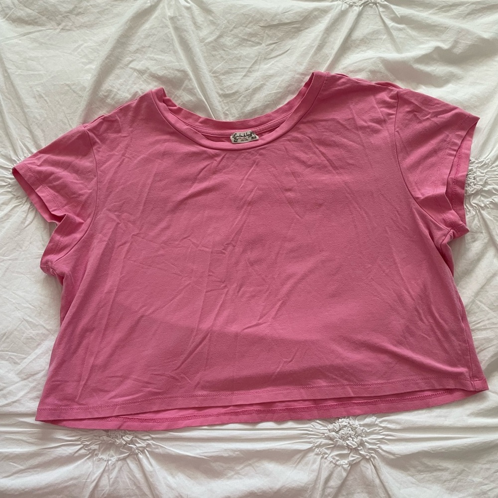 Free People Cropped Baby Tee